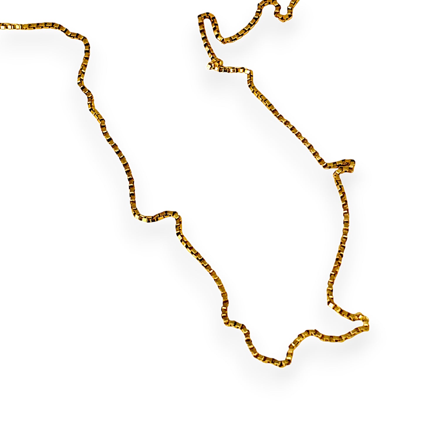 GOLD DEAL | 18ct (18K) Gold 57cm Gridline Box Chain
