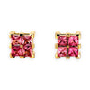 GOLD DEAL | 9ct (9K) Gold Refurbished Rosé Éclat Stud Earrings with Pink Sapphire