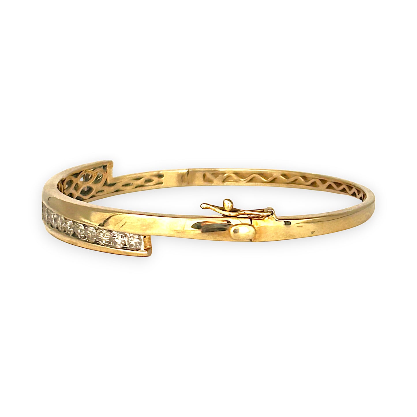 GOLD DEAL | FLASH SALE 10ct (10K) Gold Michael Hill Bangle Diamond TDW 1.88ct Valuation $10,650