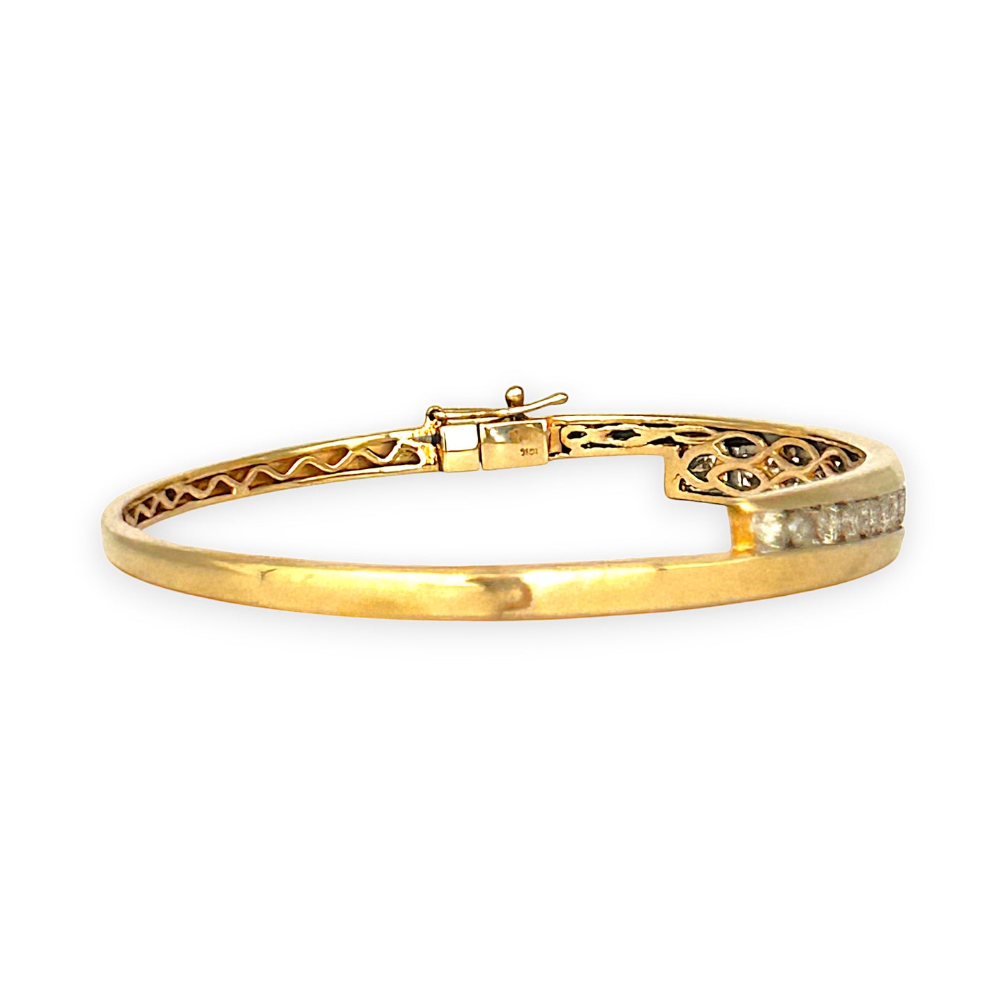 GOLD DEAL | FLASH SALE 10ct (10K) Gold Michael Hill Bangle Diamond TDW 1.88ct Valuation $10,650