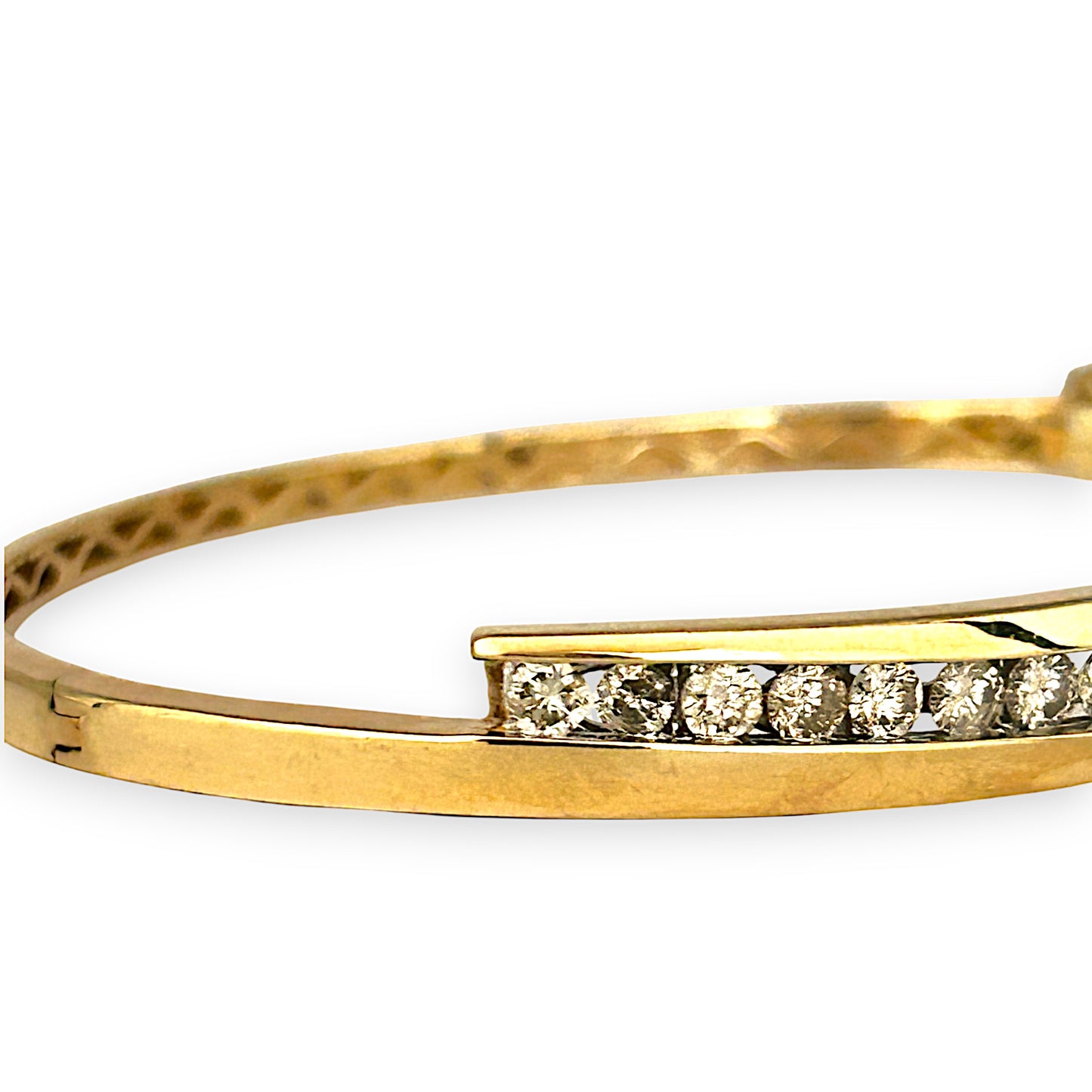 GOLD DEAL | FLASH SALE 10ct (10K) Gold Michael Hill Bangle Diamond TDW 1.88ct Valuation $10,650