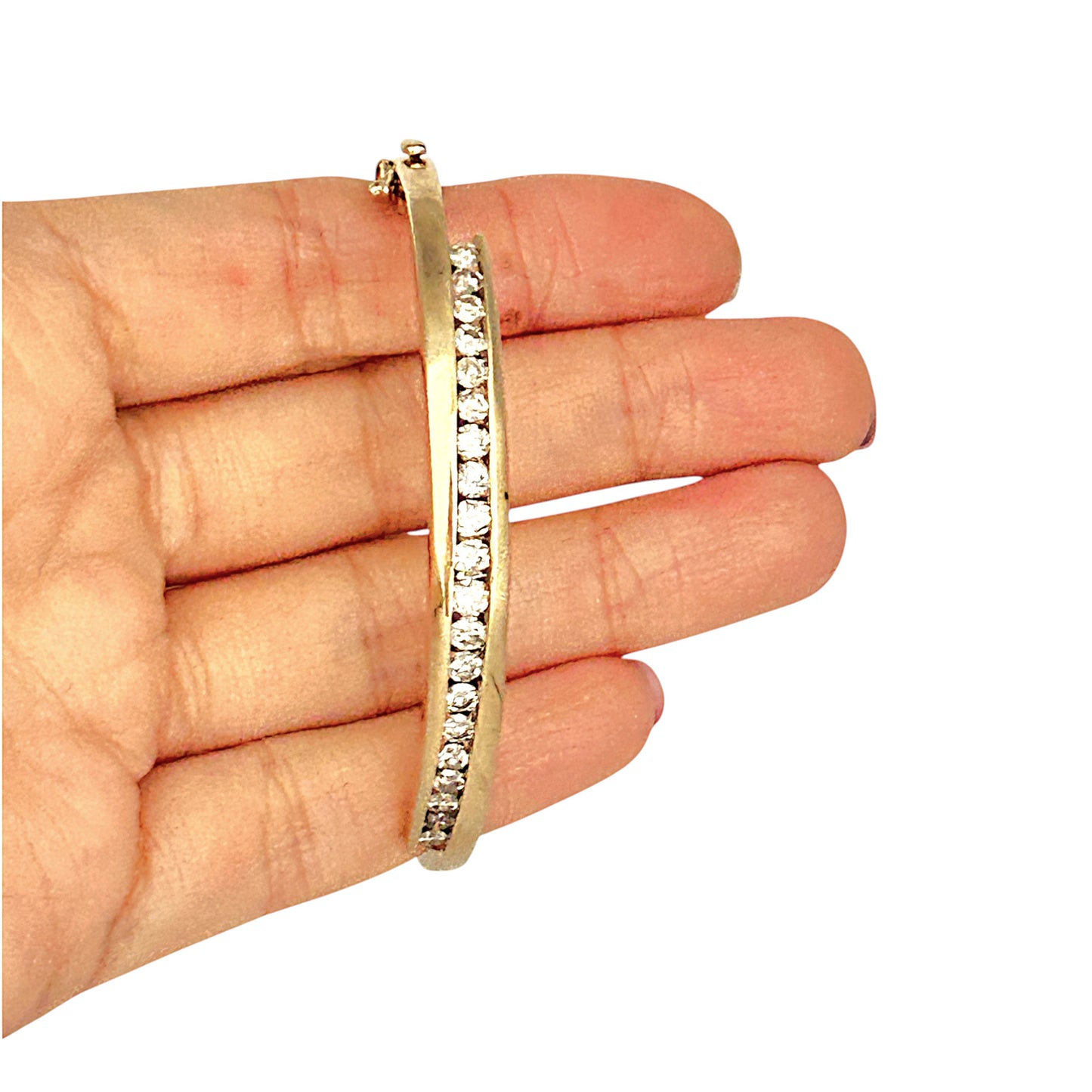 GOLD DEAL | FLASH SALE 10ct (10K) Gold Michael Hill Bangle Diamond TDW 1.88ct Valuation $10,650