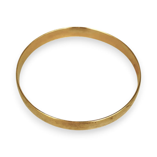 GOLD DEAL | 9ct (9K) Gold Expansive 65mm x 8mm Solid Bangle Valuation $4,550