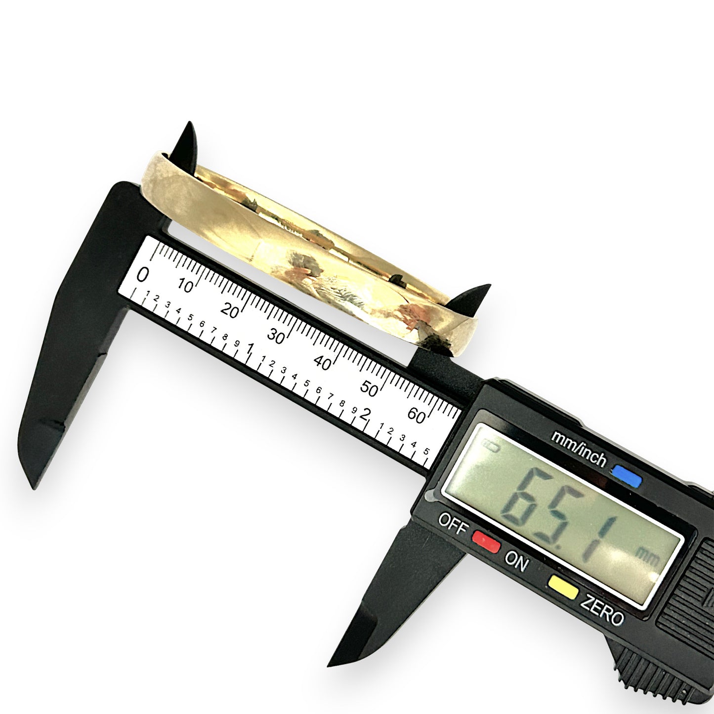 GOLD DEAL | 9ct (9K) Gold Expansive 65mm x 8mm Solid Bangle Valuation $4,550