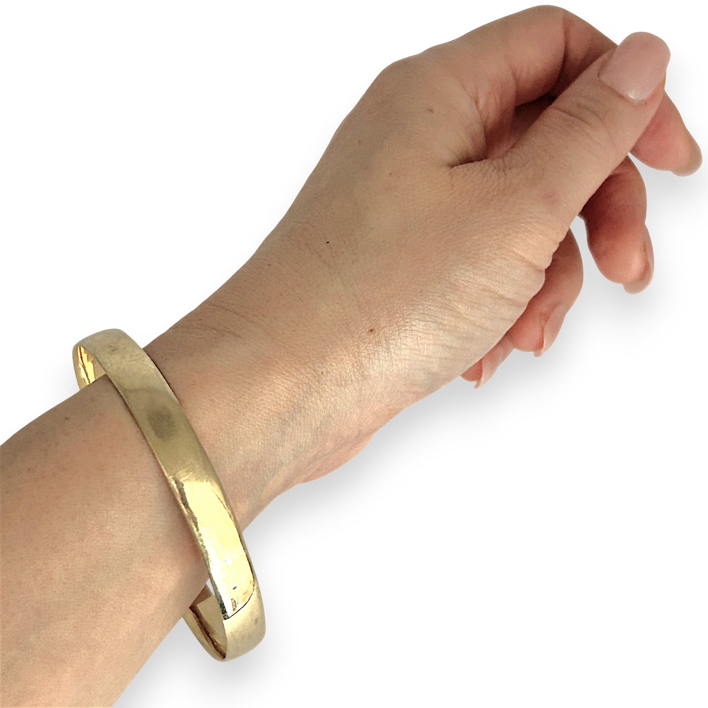 GOLD DEAL | 9ct (9K) Gold Expansive 65mm x 8mm Solid Bangle Valuation $4,550