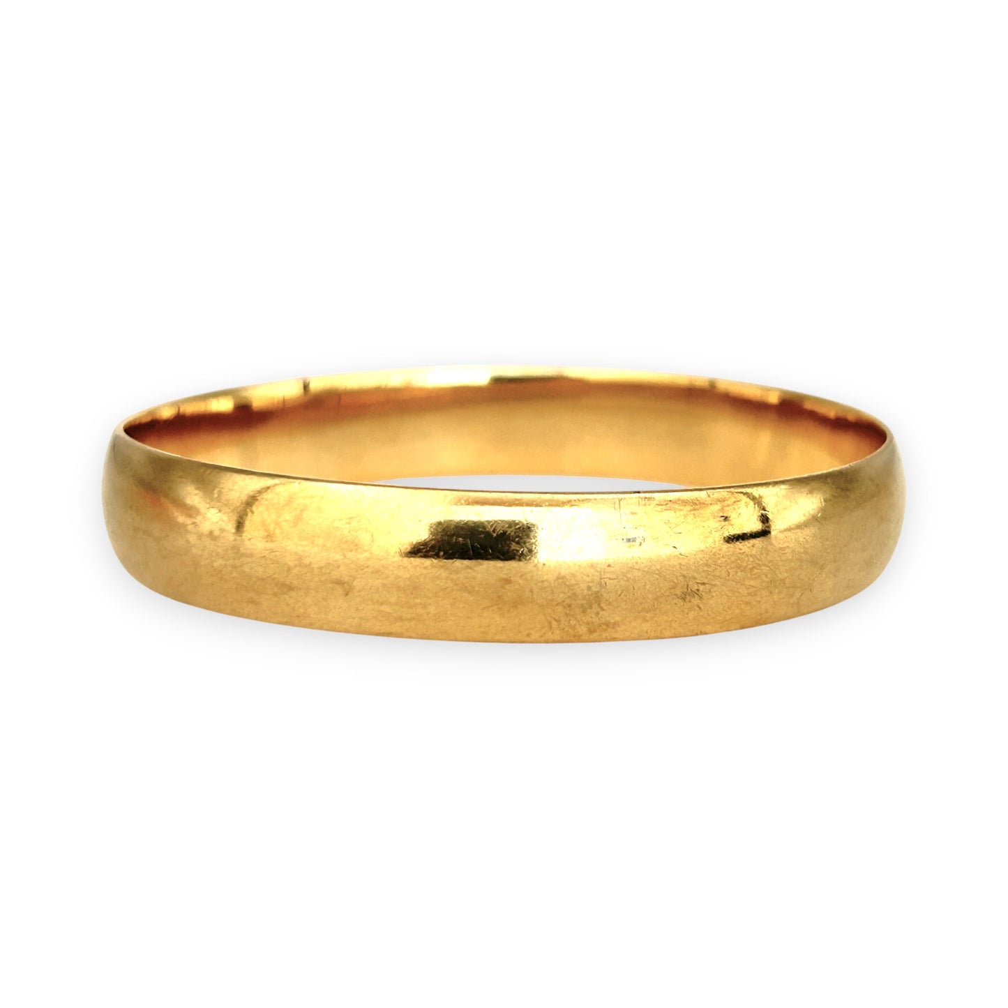 GOLD DEAL | FLASH SALE 9ct (9K) Gold MICHAEL HILL 66mm Classic Oval Bangle - Vintage Style