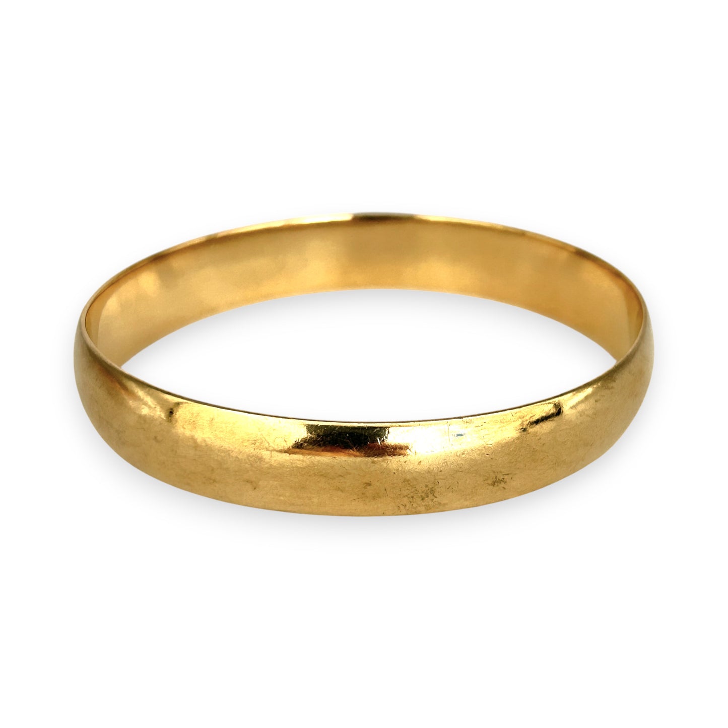 GOLD DEAL | FLASH SALE 9ct (9K) Gold MICHAEL HILL 66mm Classic Oval Bangle - Vintage Style