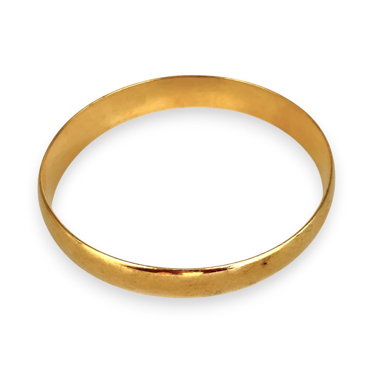 GOLD DEAL | FLASH SALE 9ct (9K) Gold MICHAEL HILL 66mm Classic Oval Bangle - Vintage Style