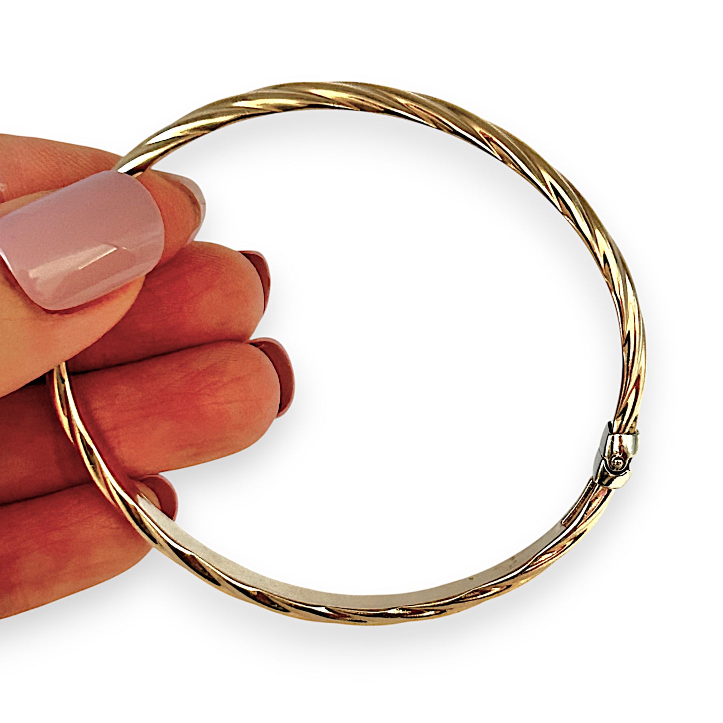 GOLD DEAL | 9ct Gold Billowed Hollow Bangle Bracelet