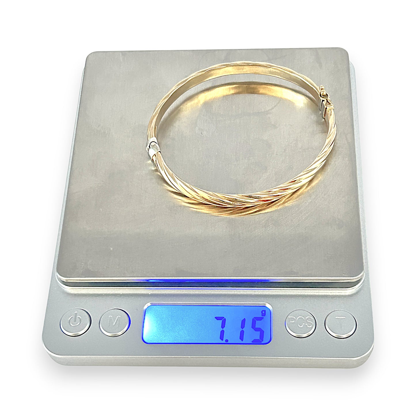 GOLD DEAL | 9ct Gold Billowed Hollow Bangle Bracelet