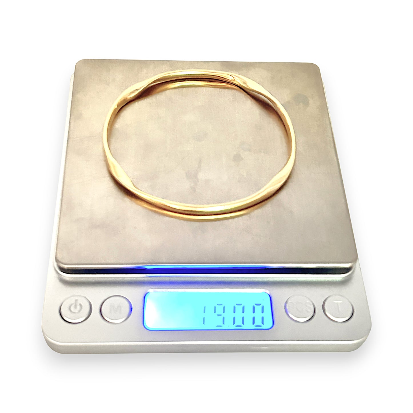 GOLD DEAL | 9ct (9K) Gold Graceful Twists Bangle Valuation $3,650