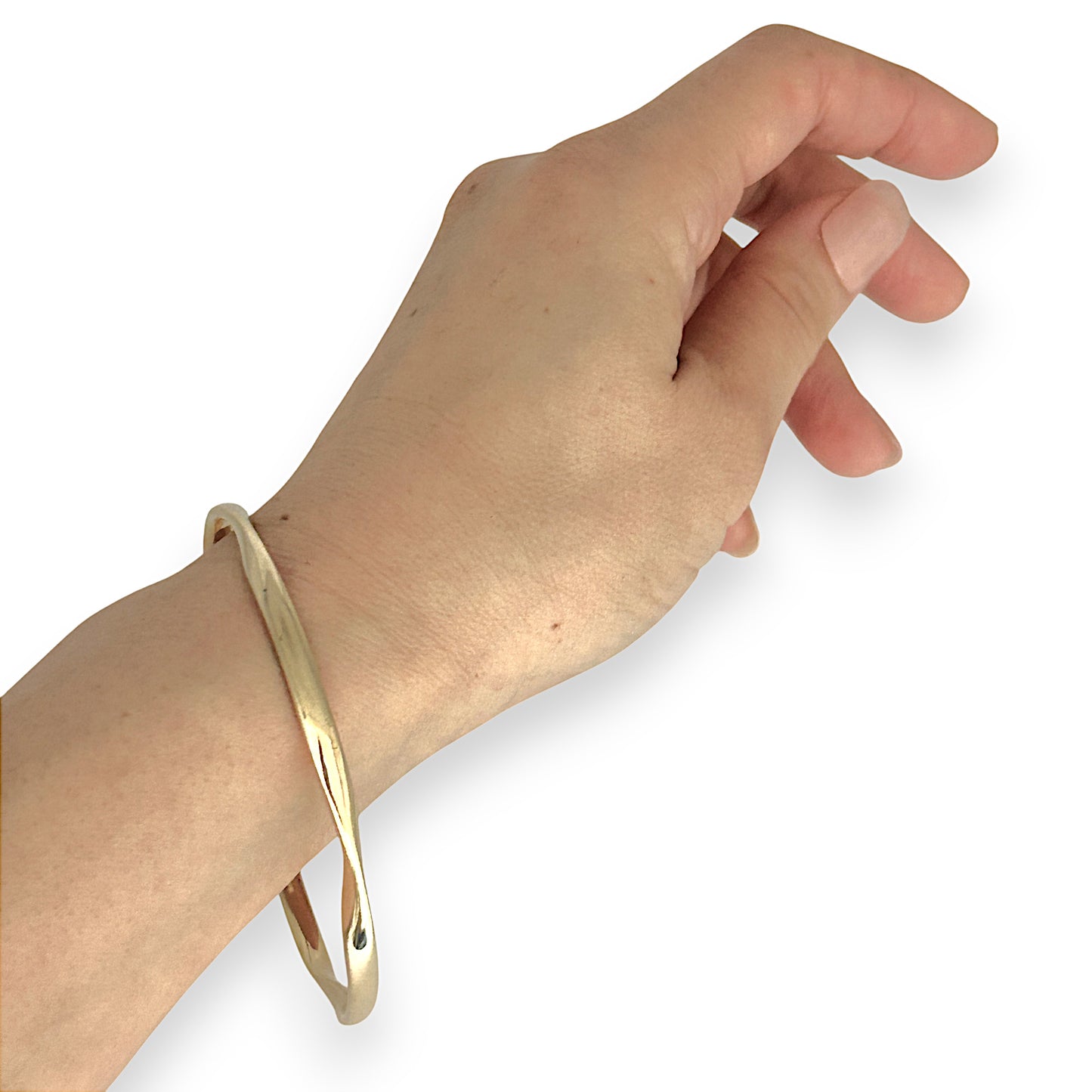 GOLD DEAL | 9ct (9K) Gold Graceful Twists Bangle Valuation $3,650