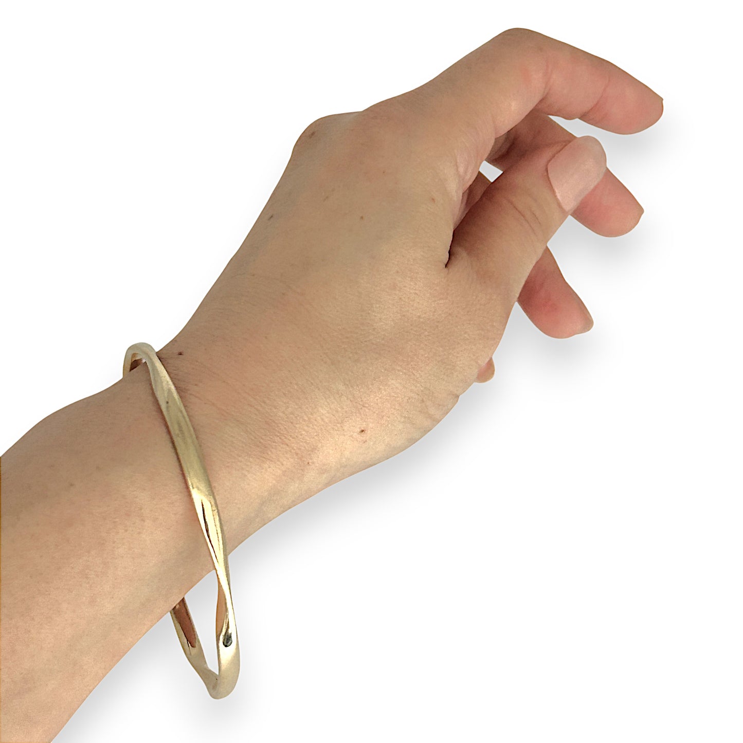 GOLD DEAL | 9ct (9K) Gold Graceful Twists Bangle Valuation $3,650