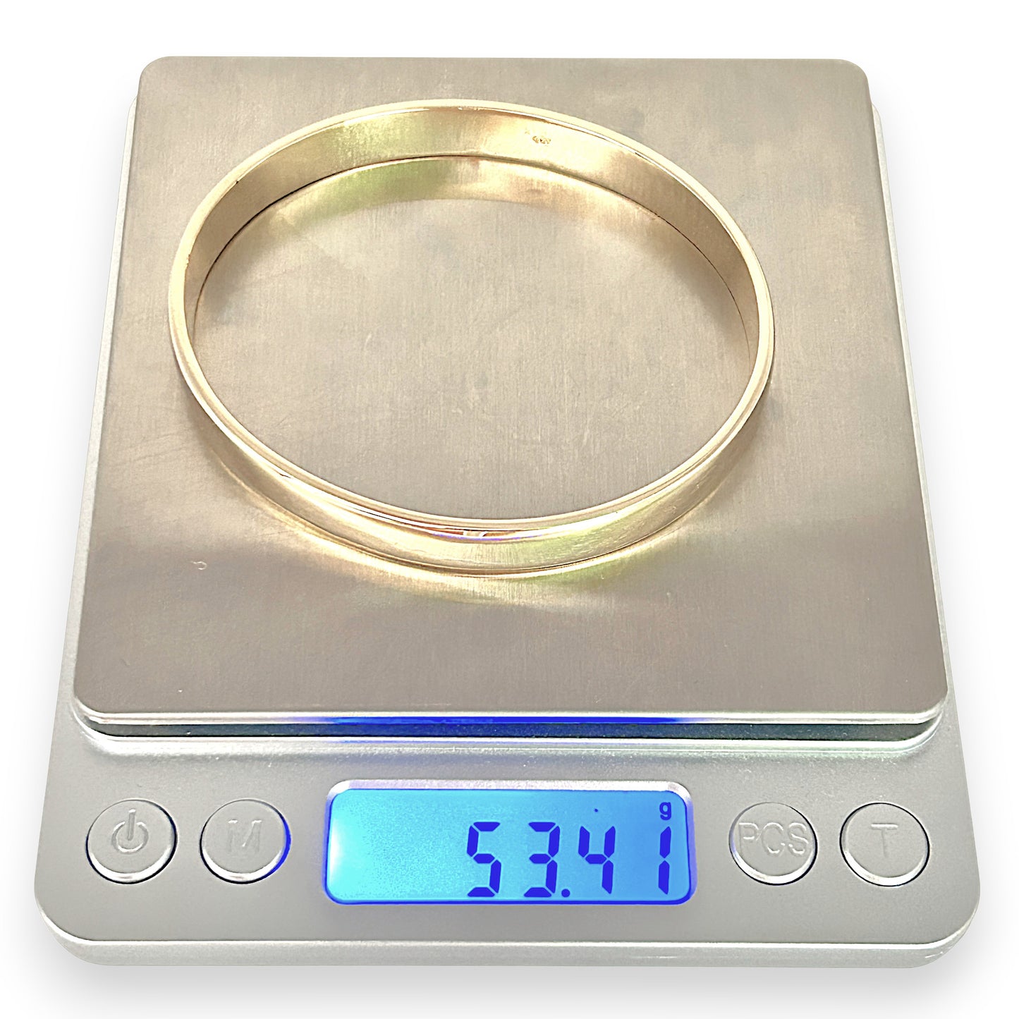 GOLD DEAL | 9ct (9K) Gold Robust Solid Oval Heavy-Duty Bangle