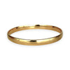 GOLD DEAL | 9ct (9K) Gold Boundless 65.5mm x 6.7mm Solid Bangle Valuation $5,525