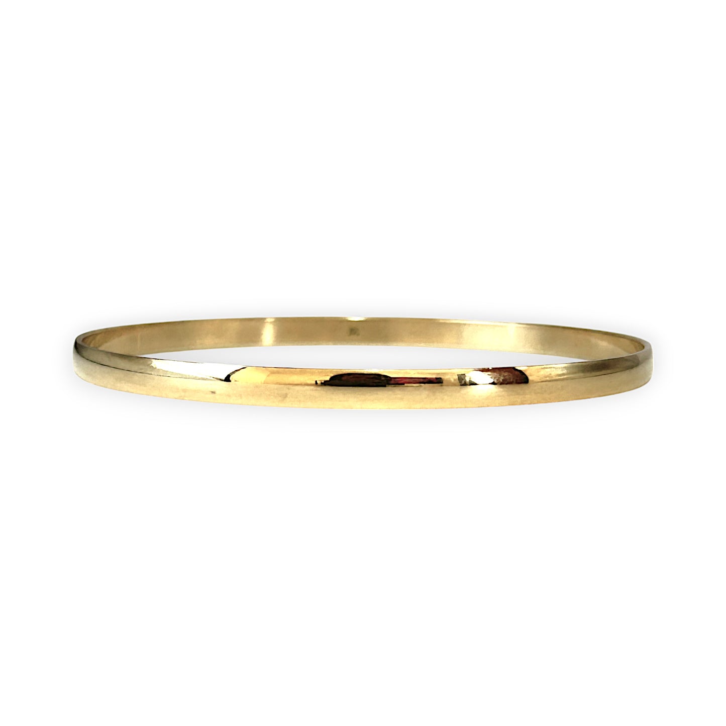 FLASH SALE | 9ct Gold Charming Round Solid Bangle, Valuation $2,620. R # 927