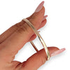 GOLD DEAL | 9ct (9K) Gold Refurbished 63.7mm X 3.8mm Solid Classic Bangle