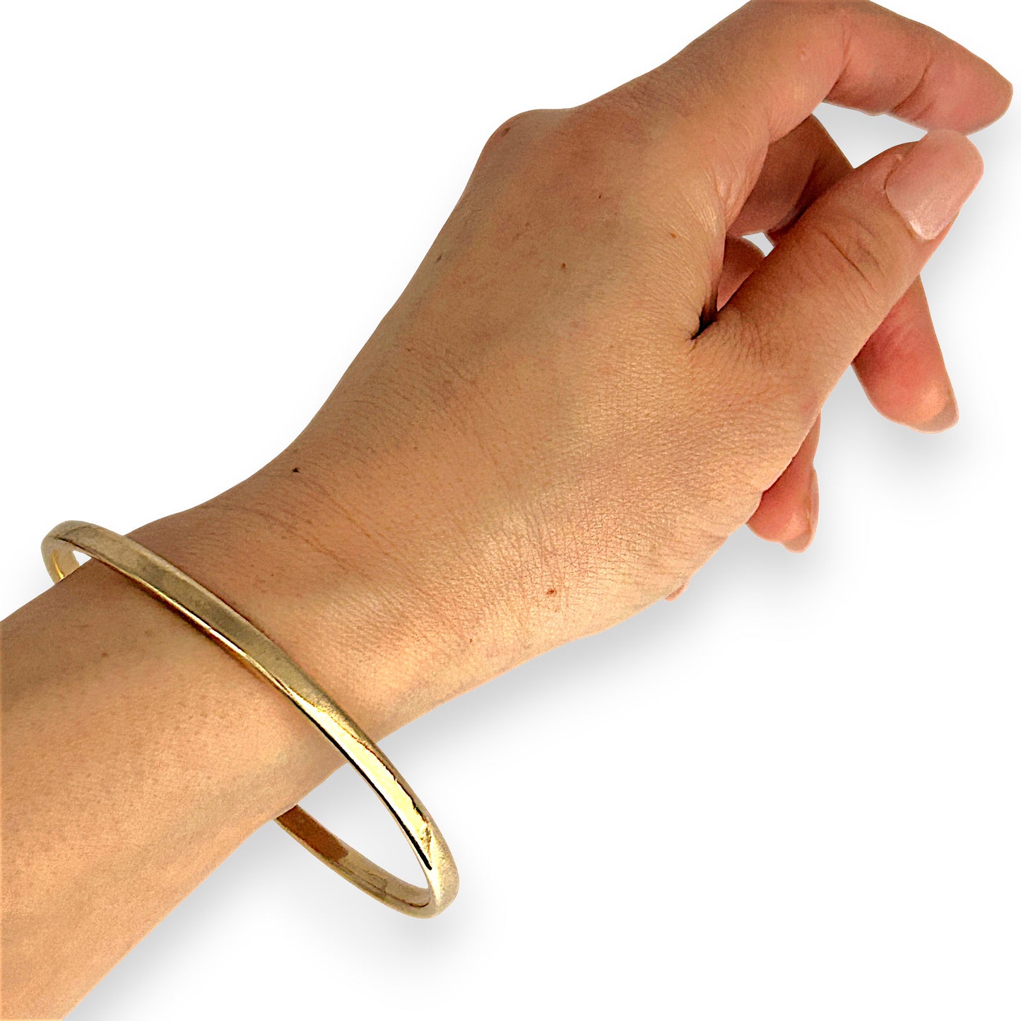 GOLD DEAL | 9ct (9K) Gold 68.0mm x 4.3mm Classic Solid Bangle Valuation $4,650