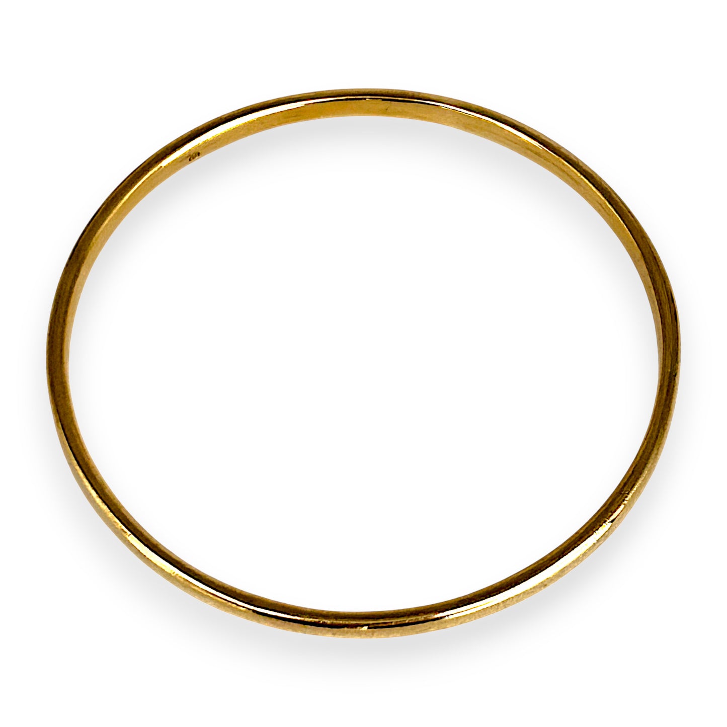 GOLD DEAL | 9ct (9K) Gold 68.0mm x 4.3mm Classic Solid Bangle Valuation $4,650
