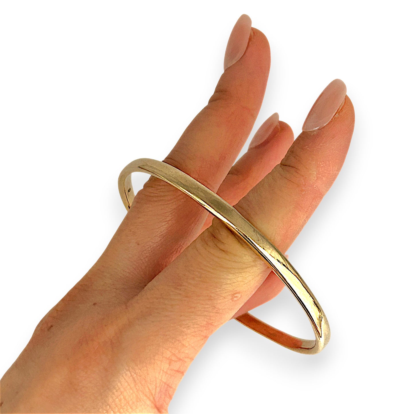 GOLD DEAL | 9ct (9K) Gold 68.0mm x 4.3mm Classic Solid Bangle Valuation $4,650