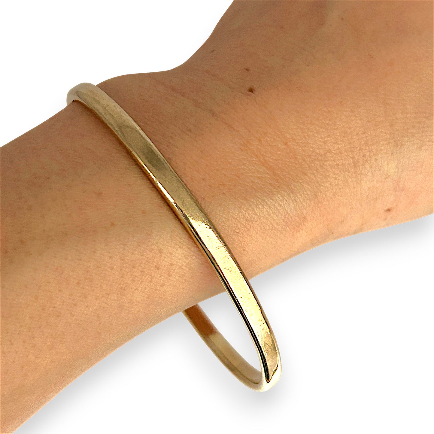 GOLD DEAL | 9ct (9K) Gold 68.0mm x 4.3mm Classic Solid Bangle Valuation $4,650