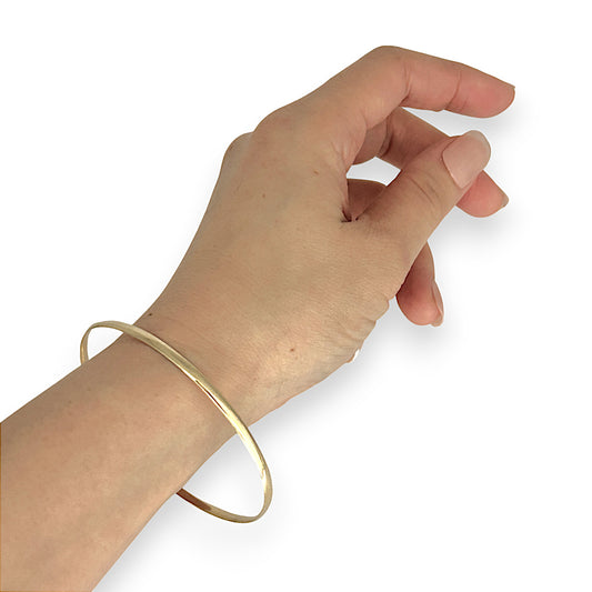 GOLD DEAL | 9ct (9K) Gold Classic Fine Round Bangle