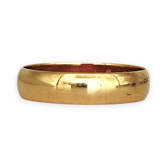 GOLD DEAL | 9ct (9K) Gold 4.6mm Minimalist Band Ring Size Q