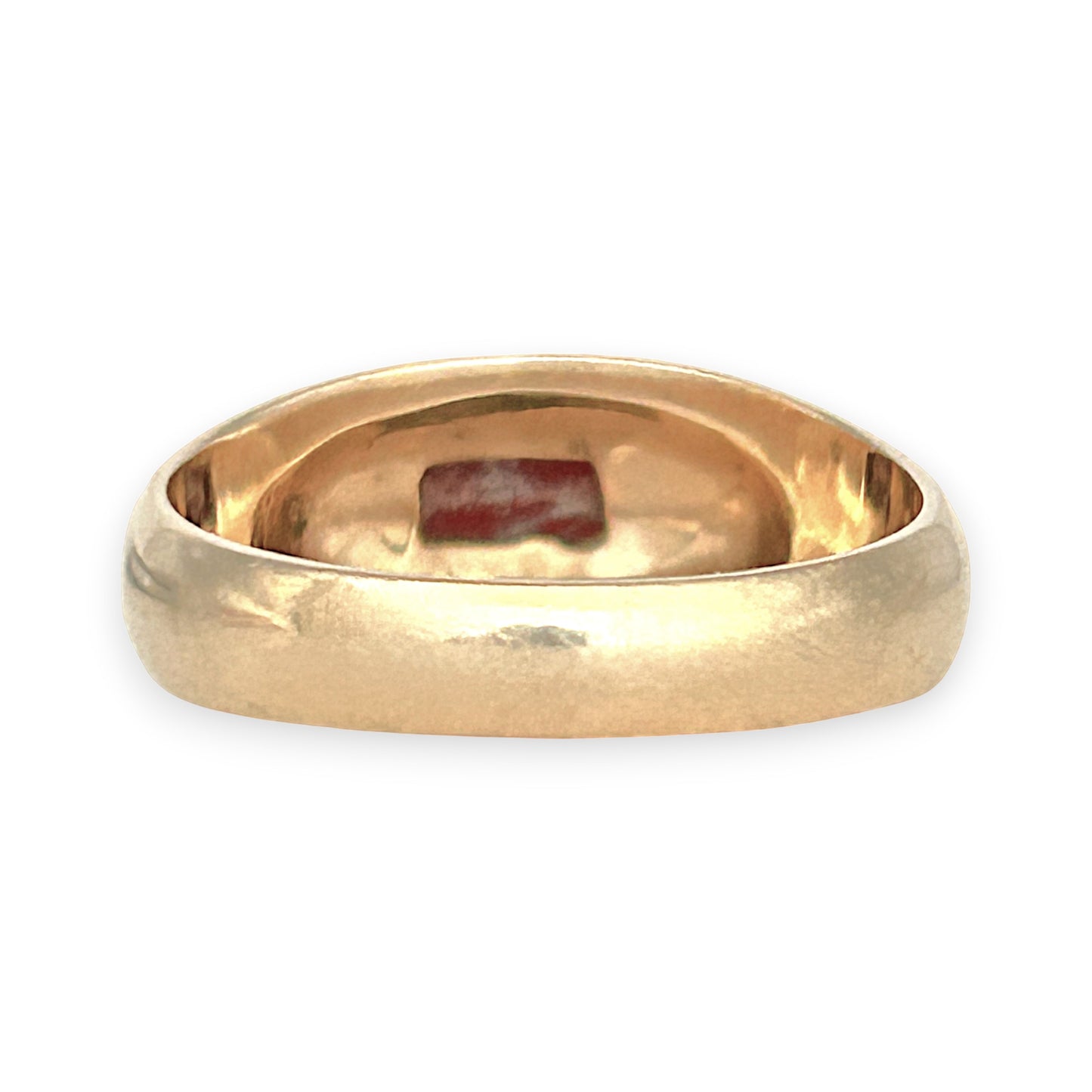 GOLD DEAL | 9ct (9K) Gold Garnet Forge Ring Size X