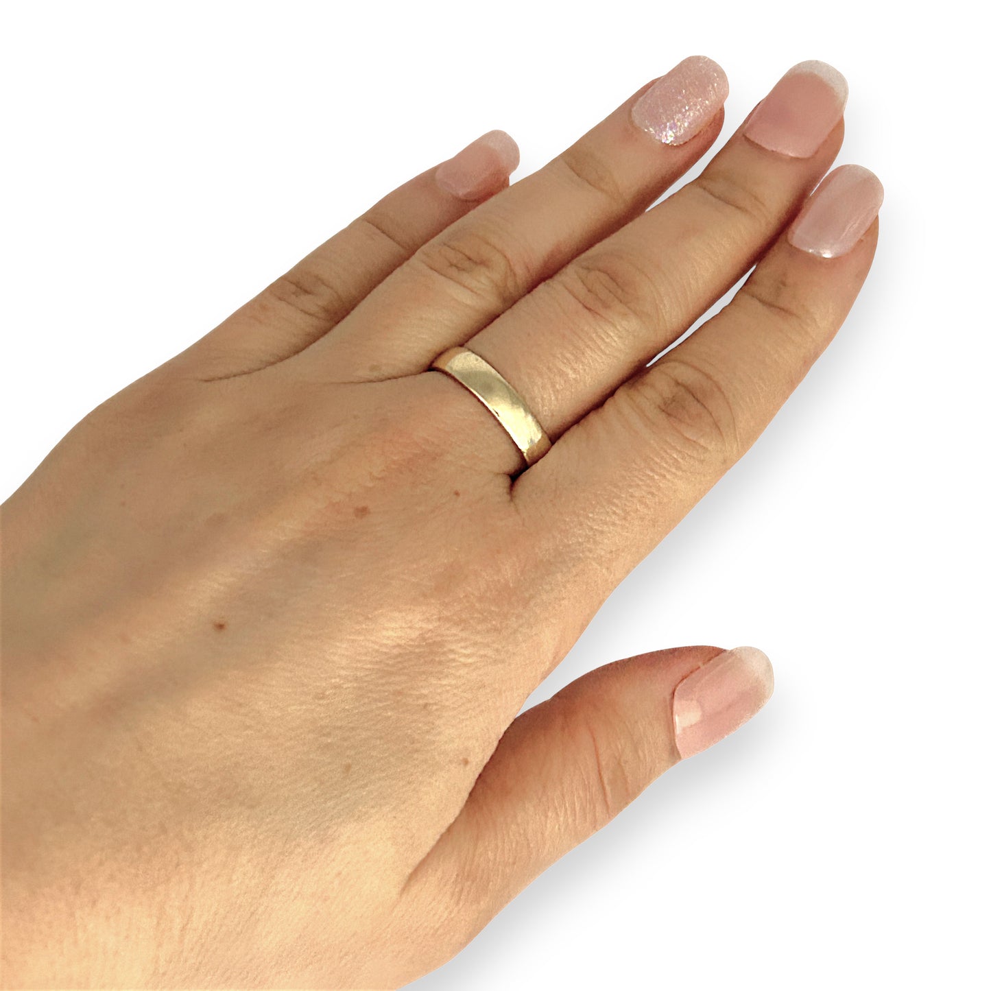 GOLD DEAL | 9ct (9K) Gold 4.5mm Minimalist Plain Band Ring Size Q