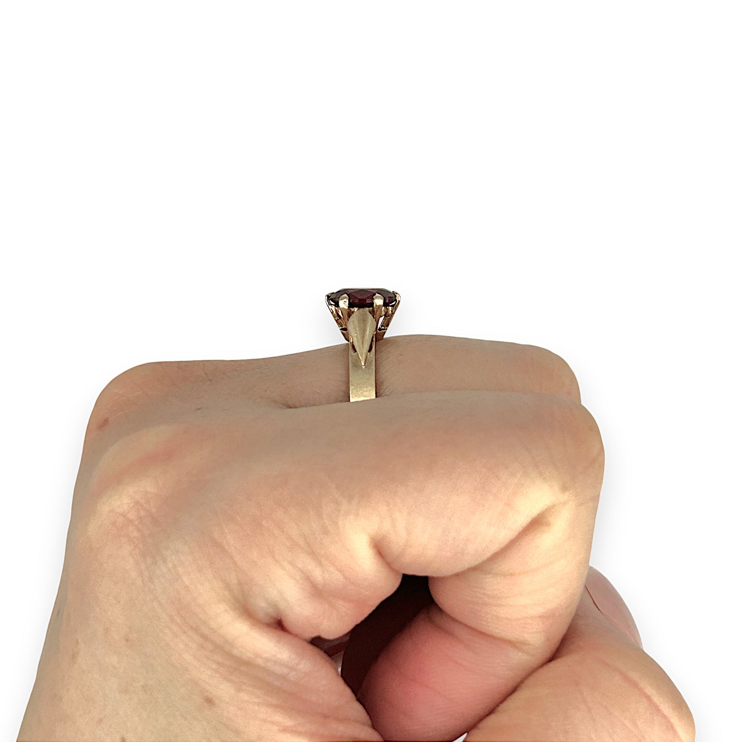 GOLD DEAL | 9ct (9K) Gold Elegant Ruby Accent Ring