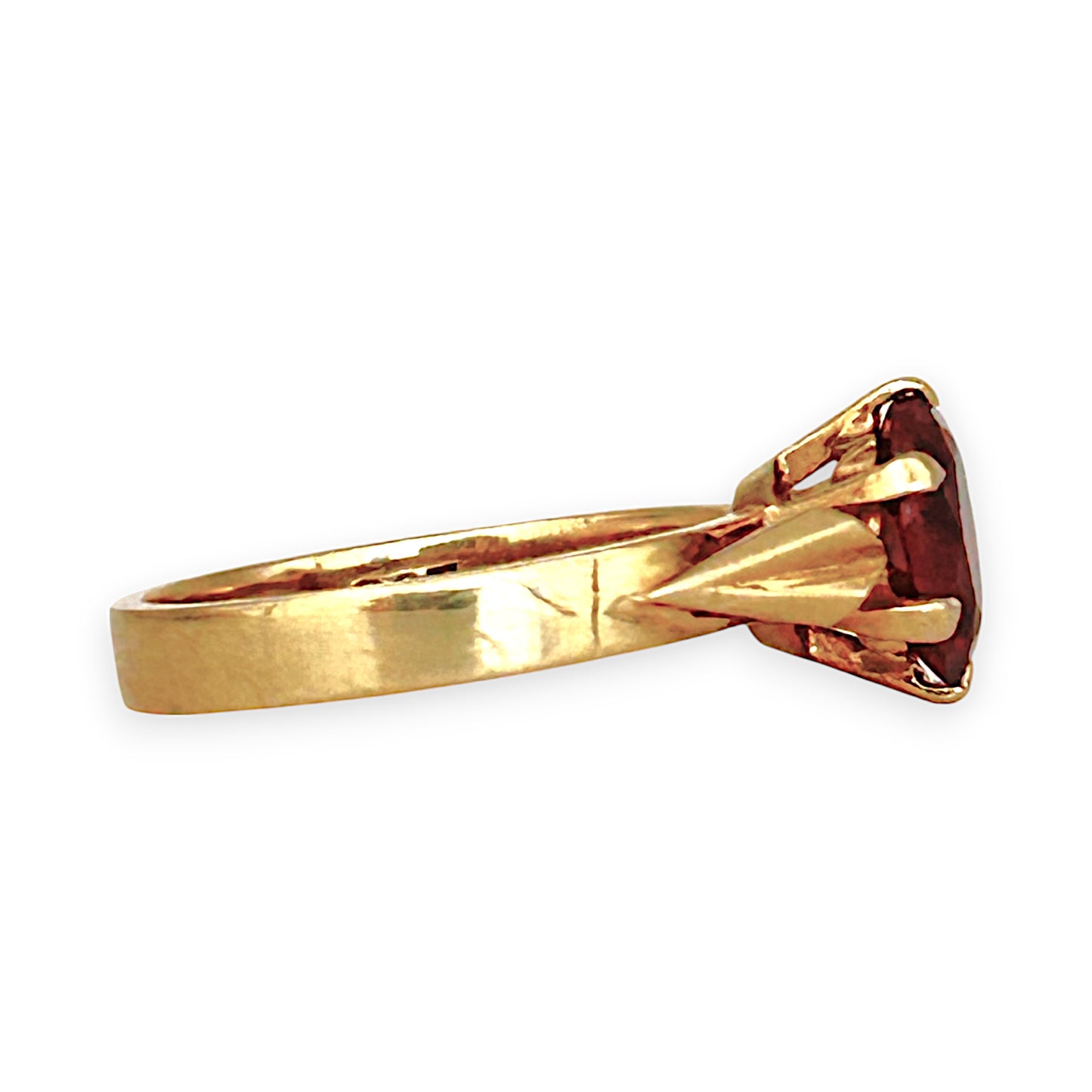GOLD DEAL | 9ct (9K) Gold Elegant Ruby Accent Ring