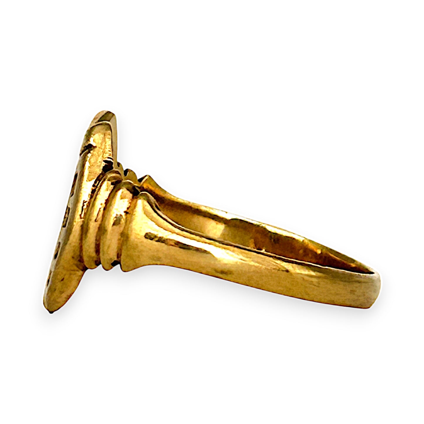 GOLD DEAL | FLASH SALE 9ct (9K) Gold Lucky Luxe Horseshoe Ring Size Q1/2