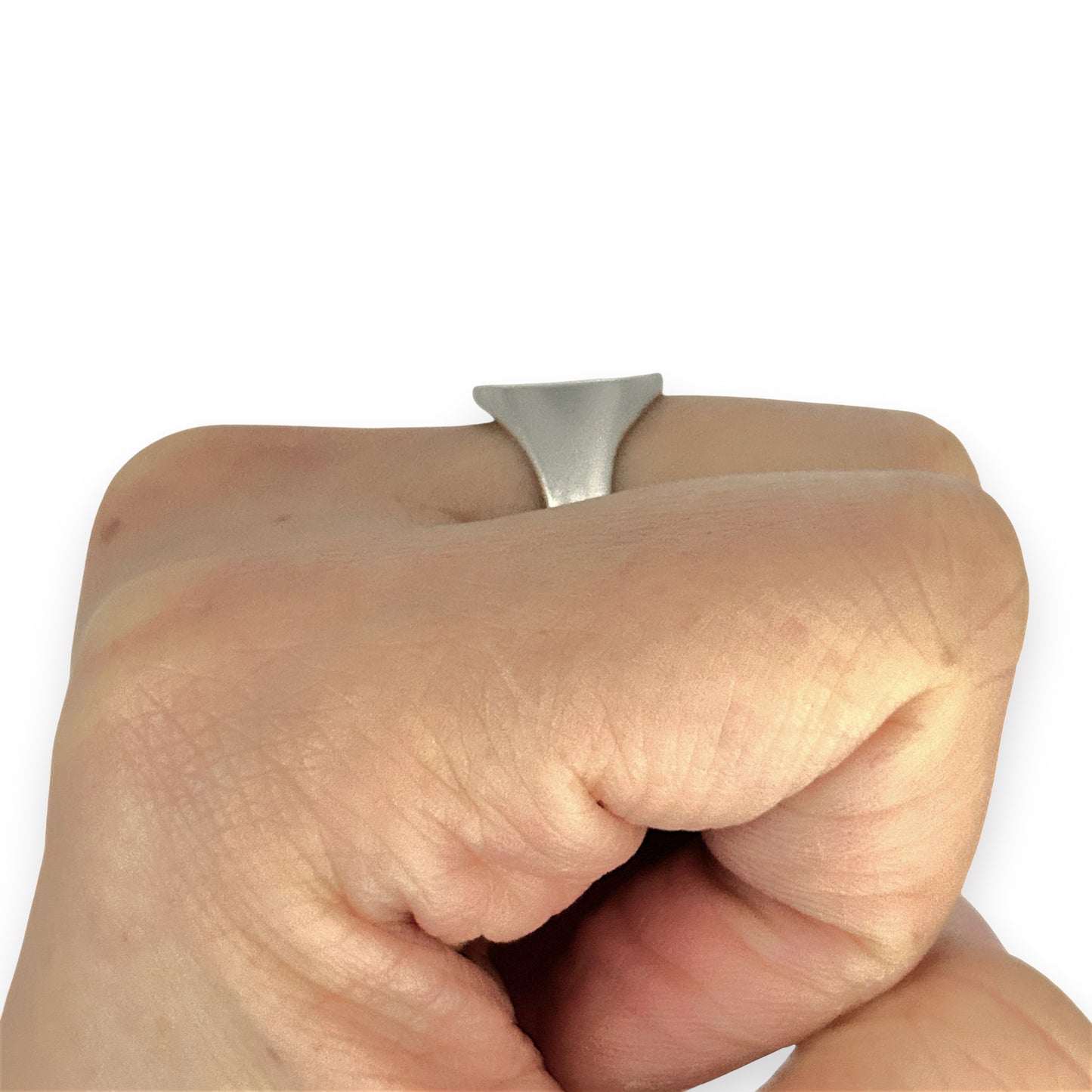 GOLD DEAL | FLASH SALE 9ct (9K) White Gold Minimalist Signet Ring Size M