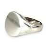 GOLD DEAL | 9ct (9K) White Gold Minimalist Signet Ring Size M