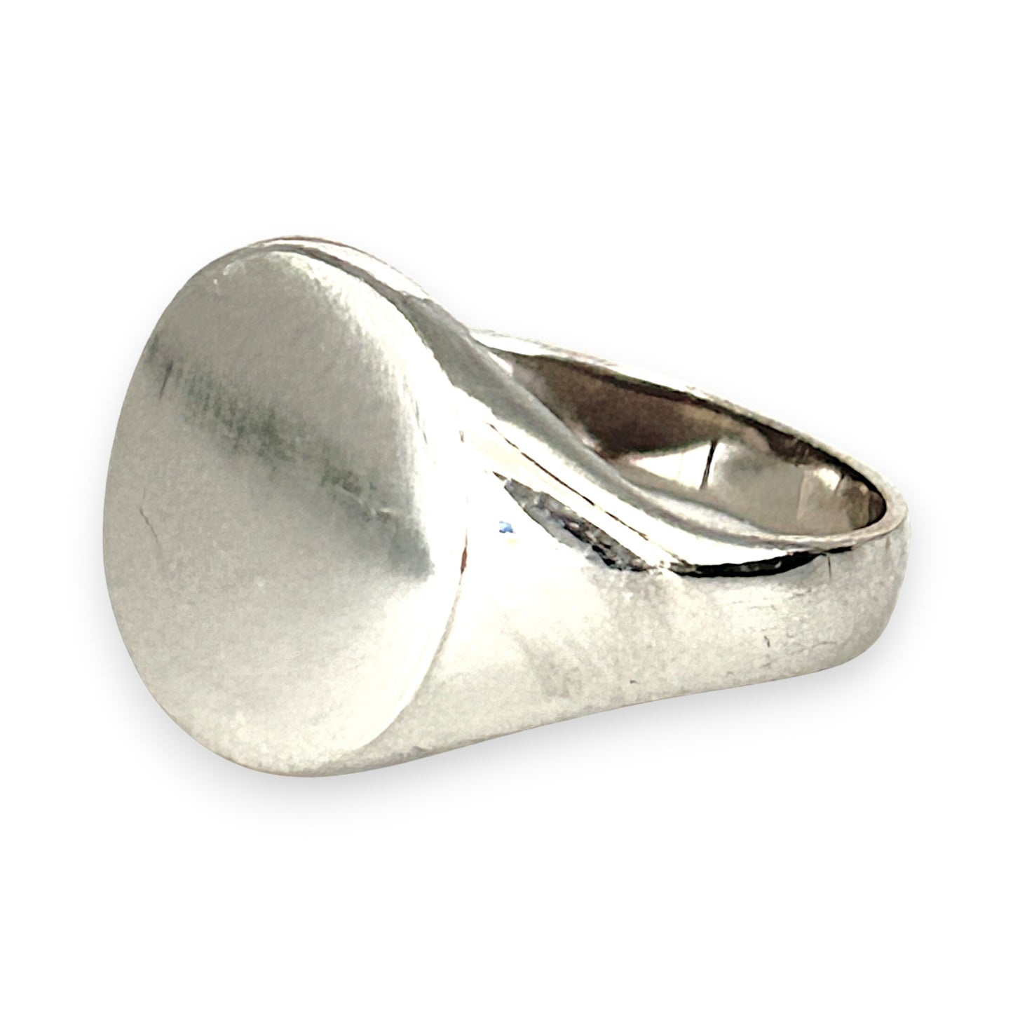GOLD DEAL | FLASH SALE 9ct (9K) White Gold Minimalist Signet Ring Size M