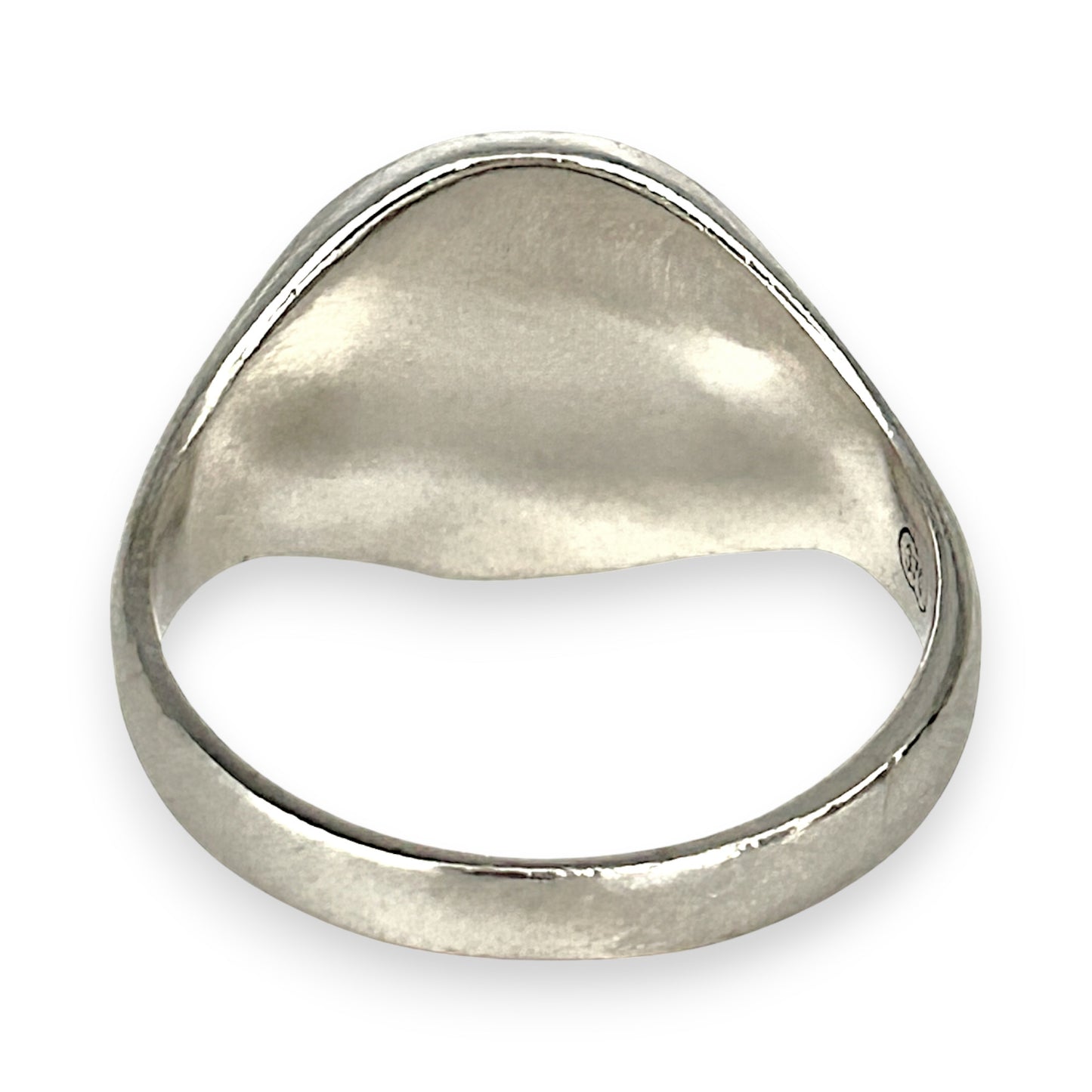 GOLD DEAL | FLASH SALE 9ct (9K) White Gold Minimalist Signet Ring Size M