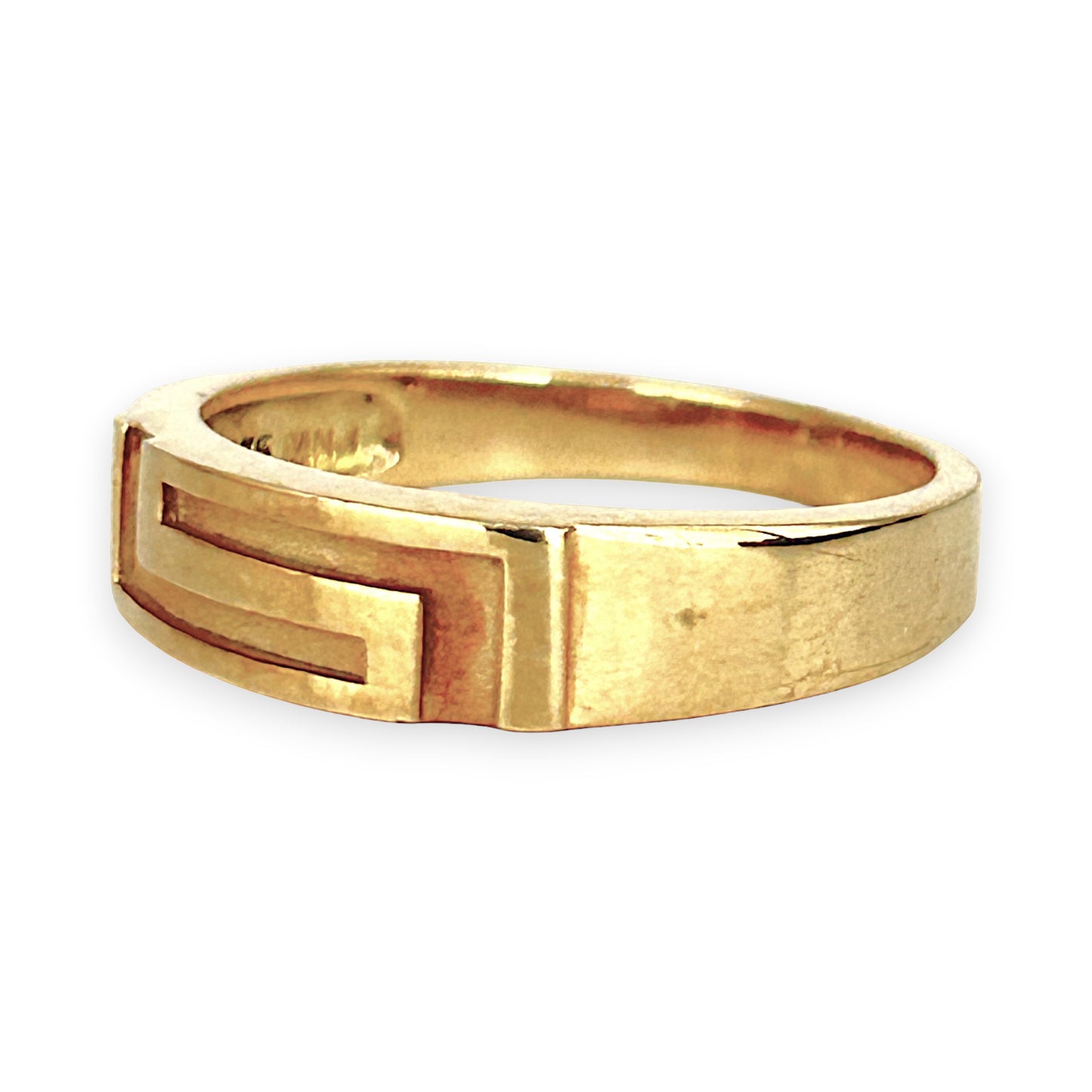 GOLD DEAL | 9ct (9K) Gold Vintage Mesh Band Ring Size U