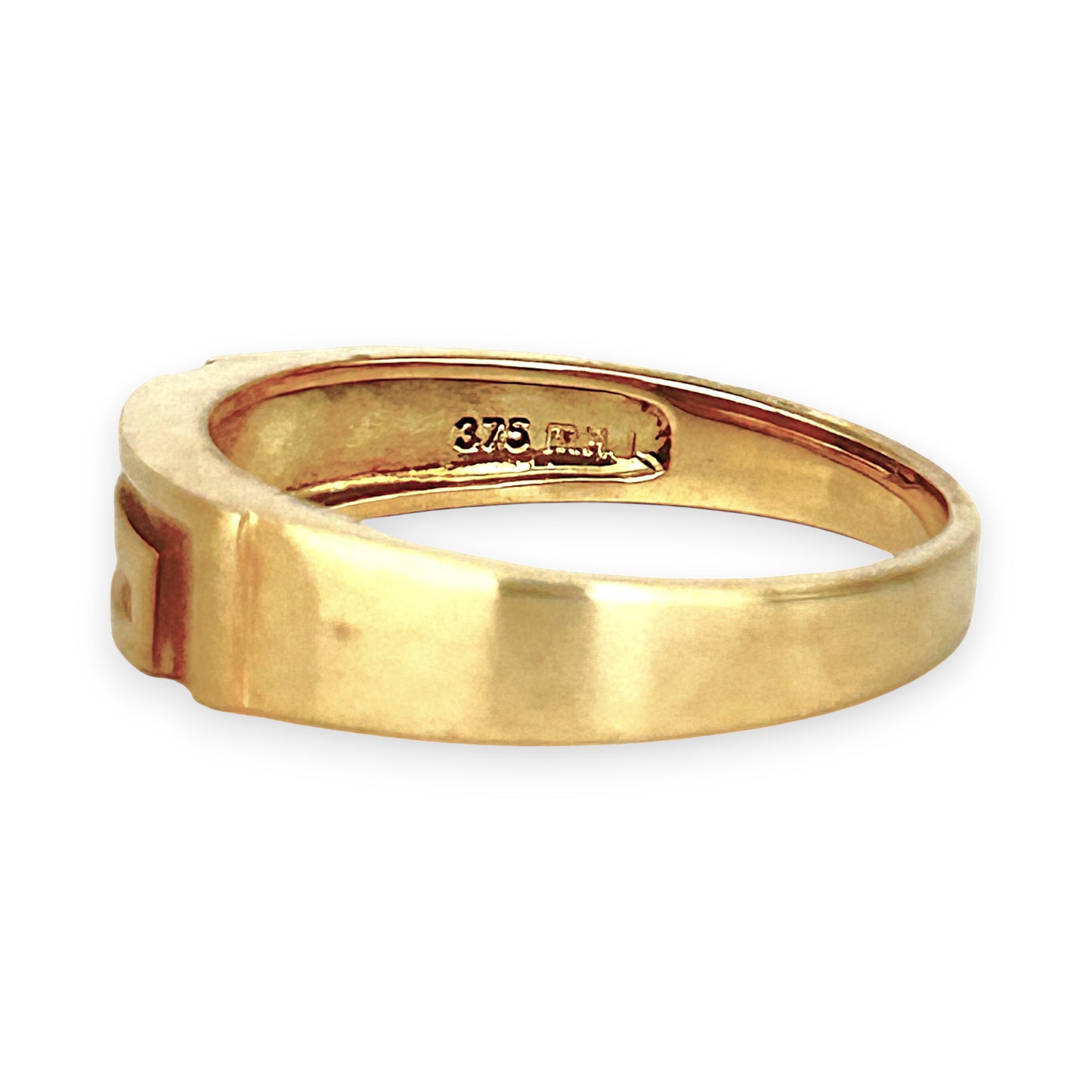GOLD DEAL | 9ct (9K) Gold Vintage Mesh Band Ring Size U