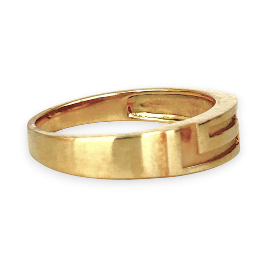 GOLD DEAL | 9ct (9K) Gold Vintage Mesh Band Ring Size U