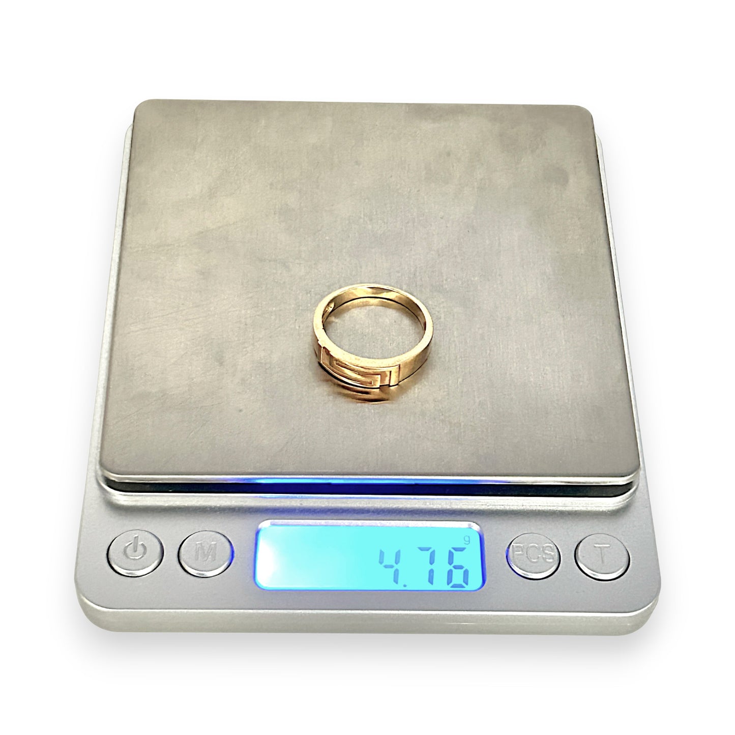GOLD DEAL | 9ct (9K) Gold Vintage Mesh Band Ring Size U