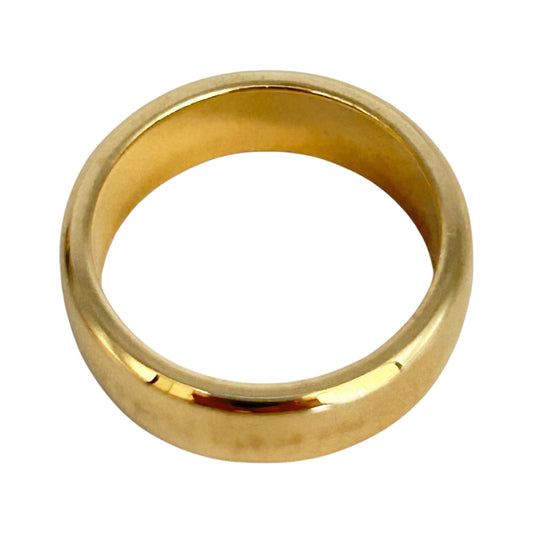 GOLD DEAL | 9ct (9K) Gold Minimal Luxe Solid Band Size N