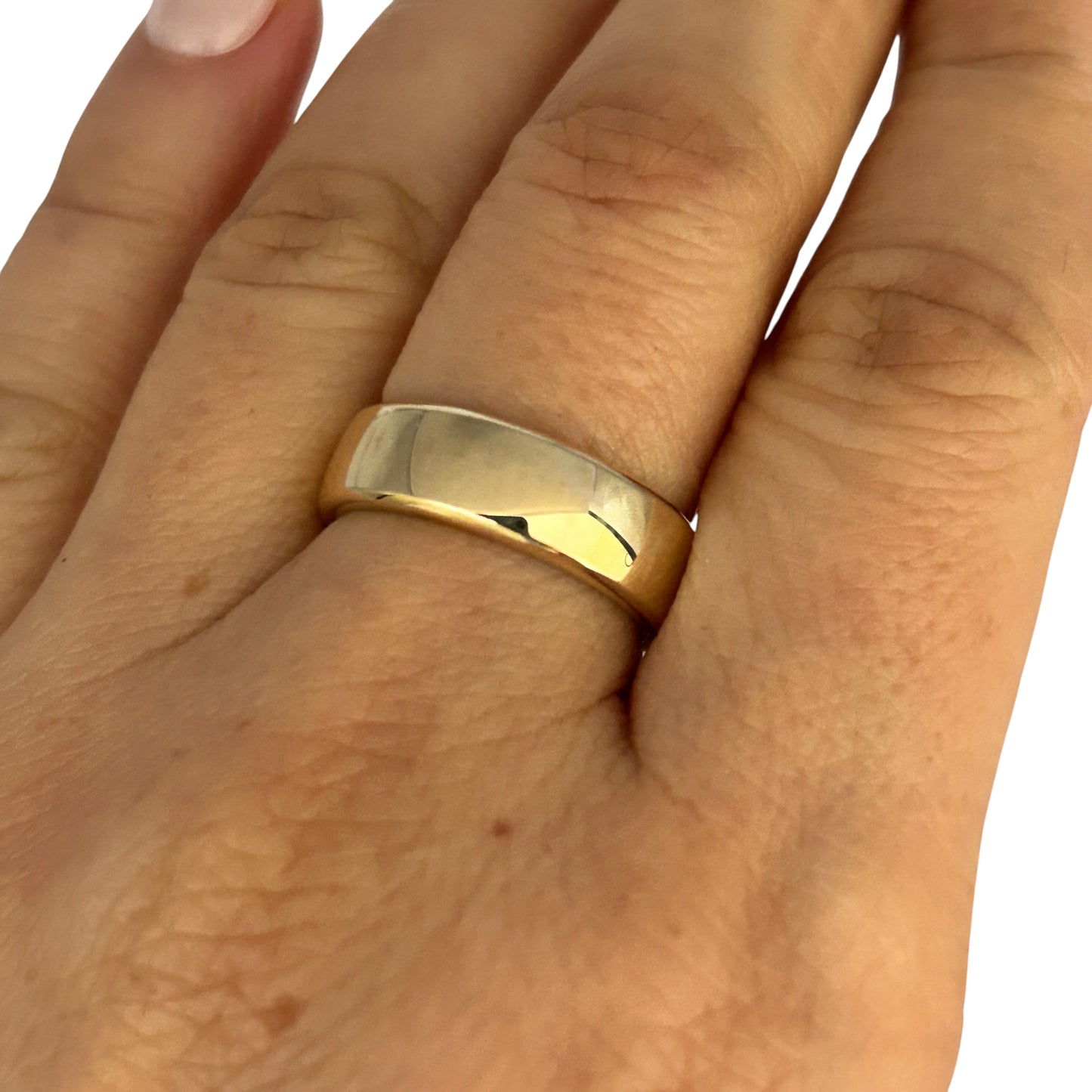 GOLD DEAL | FLASH SALE 9ct (9K) Gold Minimal Luxe Solid Band Size N