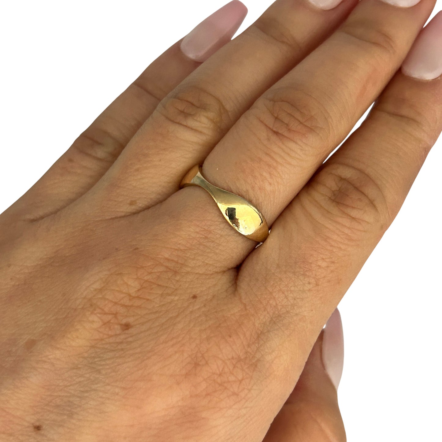 GOLD DEAL | AUS 9ct (9K) Gold Auric Flow Ring Size N