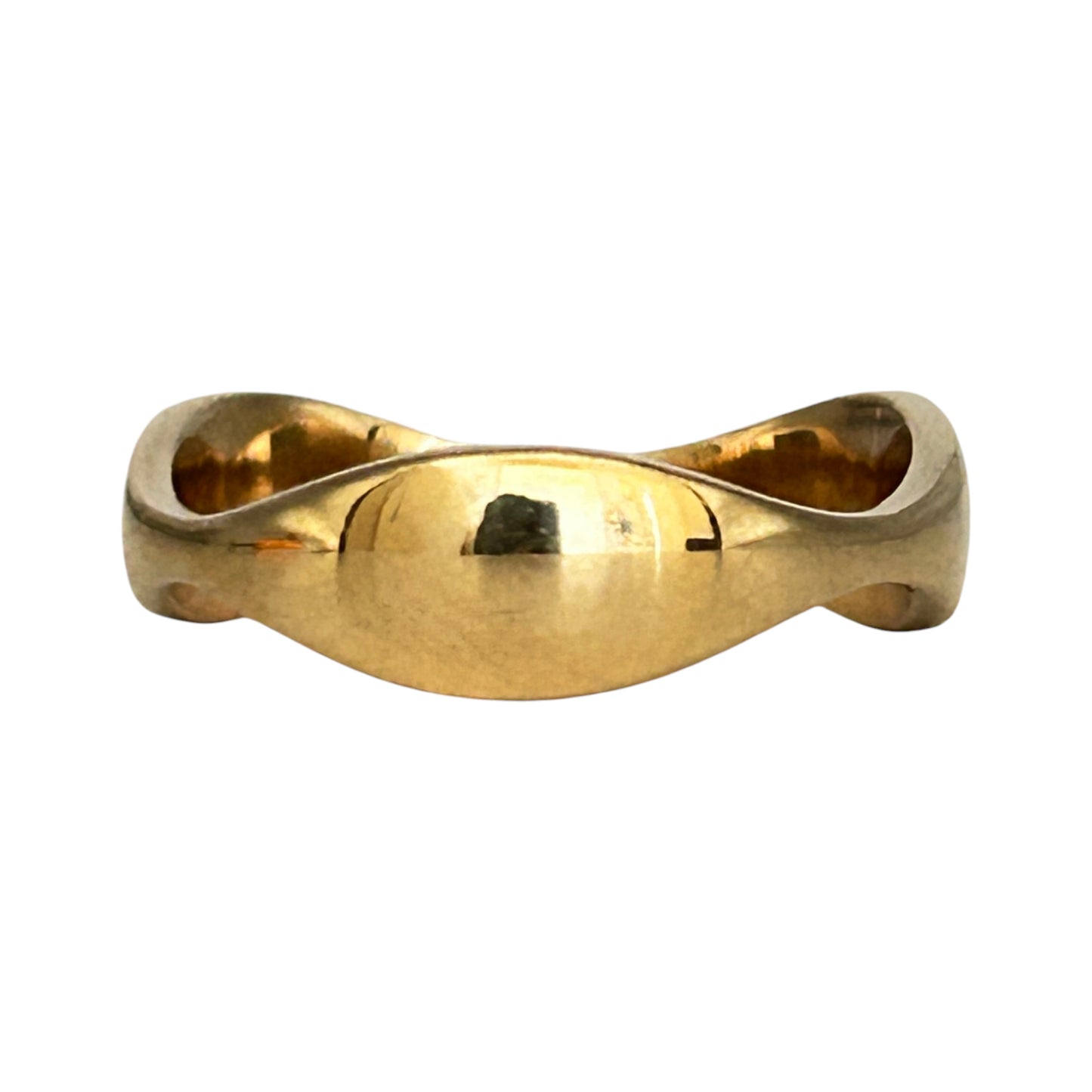 GOLD DEAL | AUS 9ct (9K) Gold Auric Flow Ring Size N
