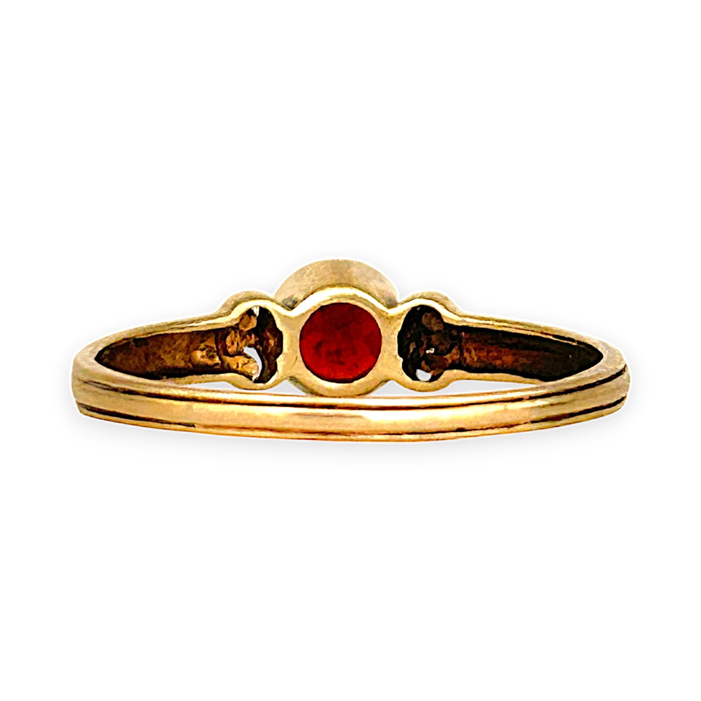 GOLD DEAL | 9ct (9K) Gold Timeless Garnet Halo Ring Size R