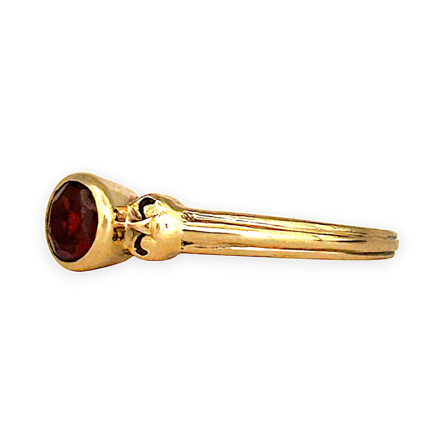GOLD DEAL | 9ct (9K) Gold Timeless Garnet Halo Ring Size R