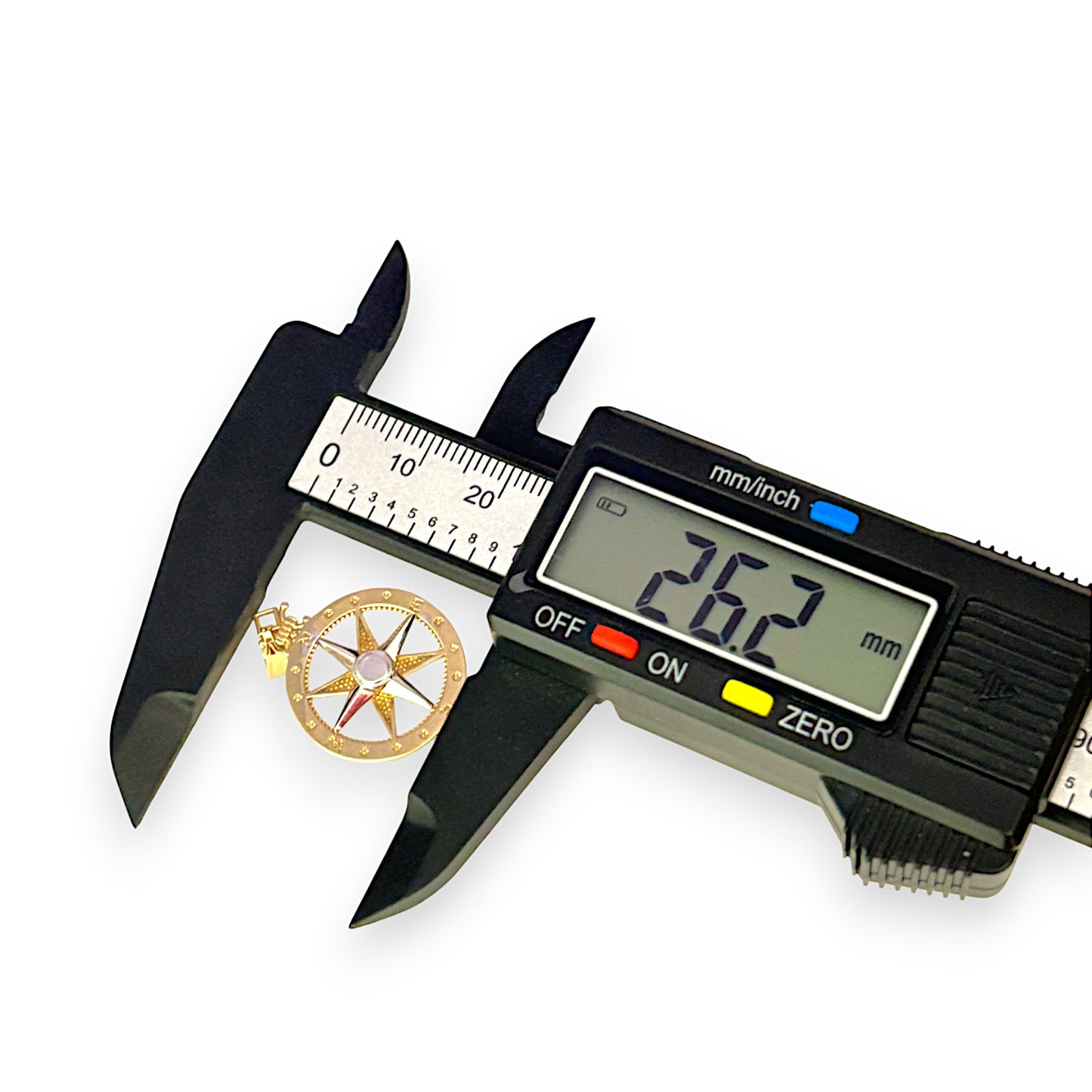 GOLD DEAL | 9ct Y/W Gold Two Tone Compass Pendant