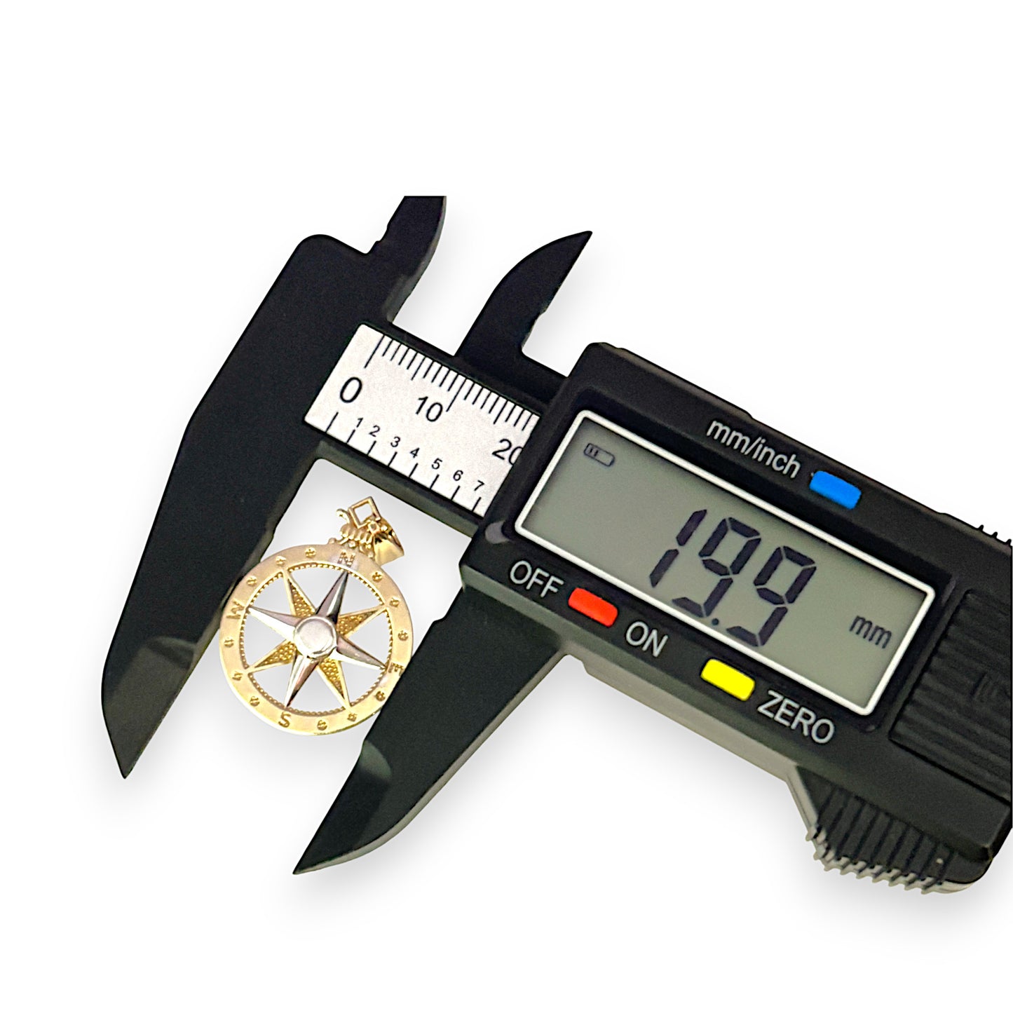 GOLD DEAL | 9ct Y/W Gold Two Tone Compass Pendant