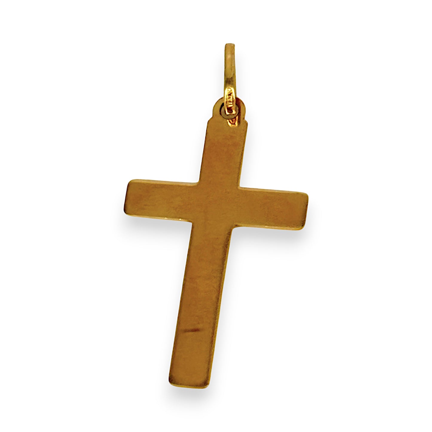 GOLD DEAL | 9ct Gold Flat Cross Bevel Edge Pendant