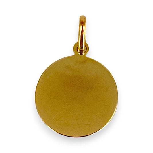 GOLD DEAL | 9K Gold Medallion Round Pendant